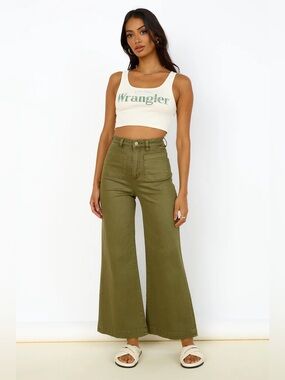 ROLLAs Sailor Pant Army Green NWOT 26